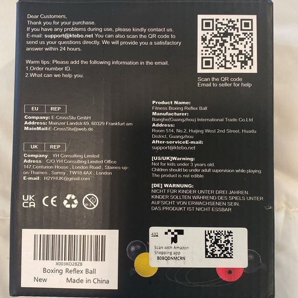 NIB KTEBO boxing reflex ball - Picture 3 of 8